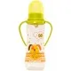 Бутылочка для кормления Baby Team с латексной соской 0+ и ручками 250 мл (1311_собачка_салатовая)