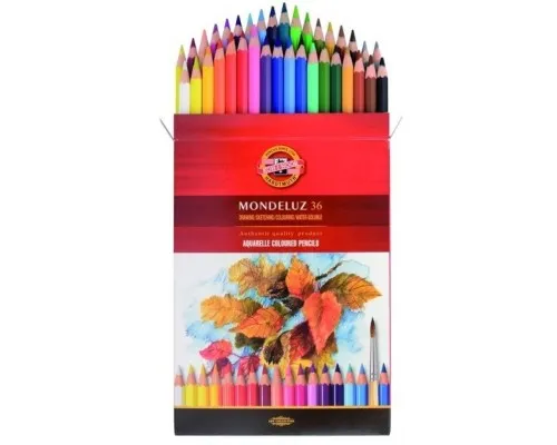 Карандаши цветные Koh-i-Noor Mondeluz акварельные 36 цветов (3719036001KZ)