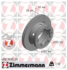 Гальмівний диск ZIMMERMANN 400.3605.20