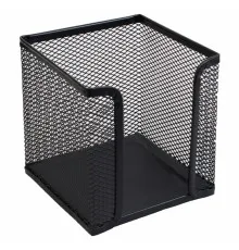 Підставка-куб для листів і паперів H-Tone 10х10х10 см, металевий чорний (SET-HT-JJ41204)