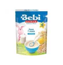 Детская каша Bebi Premium молочная 7 злаков +6 мес. 200 г (8606019654443)