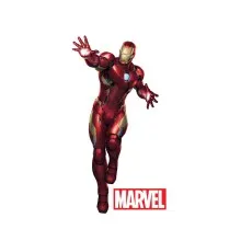 Стікер-наклейка ABYstyle Marvel — Iron Man (Залізна людина) блістер, 183x85 см (ABYDCO437)