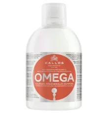 Шампунь Kallos Cosmetics Omega Восстанавливающий с комплексом Омега-6 и маслом макадамии 1000 мл (5998889511586)