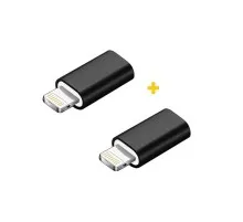 Перехідник MicroUSB to Lightning AC-005 2 pcs XoKo (XK-AC005-BK2)