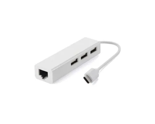 Концентратор Value Type-C Hub 3-port USB2.0 + RJ45 Fast Ethernet White (S0742)