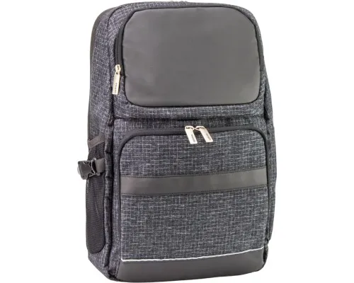 Рюкзак шкільний Optima 18.5 Techno чоловічий 0.7 кг 6-15 л Сірий (O96915-01)