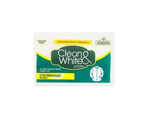 Мыло для стирки Duru Clean&White Господарське Відбілююче 4 x 100 г (8690506521929)