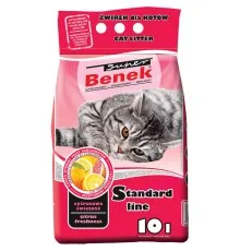 Наполнитель для туалета Super Benek Бентонитовый стандартный с ароматом цитрусовой свежести 10 л (5905397018629)