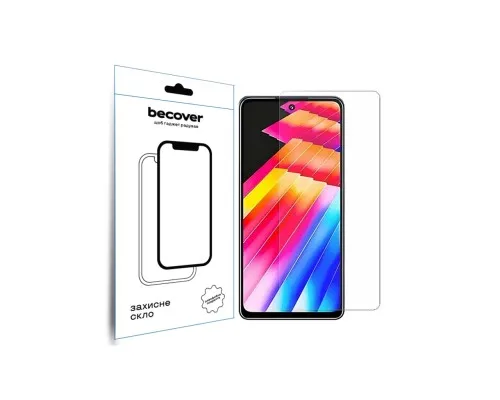 Стекло защитное BeCover Infinix Hot 30i NFC (X669D) 3D Crystal Clear Glass (709723)