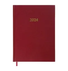Тижневик Buromax датований 2024 STRONG, А5 темно-червоний (BM.2129-13)