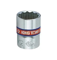 Головка торцева KING TONY 1/4" 3/8" 12PT CHROME (233012S)