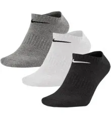 Шкарпетки Nike U NK EVERYDAY LTWT NS 3PR SX7678-964 38-42 3 пари Білий/Сірий/Чорний (194955549490)