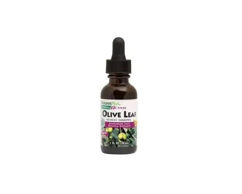 Травы Natures Plus Листья оливы, экстракт в каплях без спирта, Olive Leaf, 30 мл (NAP-07849)