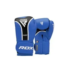 Боксерські рукавички RDX Aura Plus T-17 Blue/Black 10 унцій (BGR-T17UB-10OZ+)