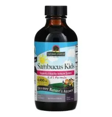 Витаминно-минеральный комплекс Nature's Answer Черная бузина для детей, 4000 мг, Sambucus Kid's Formula, 120 мл (NTA-26044)