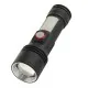 Фонарь Quantum Adept 10W LED zoom +COB з USB (QM-FL1031)