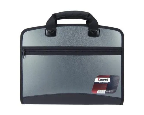 Папка - портфель Axent А4, 4 compartments, grey metallic (1621-11-А)