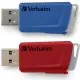 USB флеш накопитель Verbatim 2x32GB Store n Click Red/Blue USB 3.2 (49308)