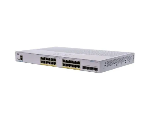 Комутатор мережевий Cisco CBS350-24P-4X-EU