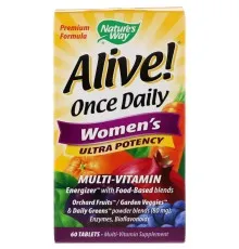Мультивитамин Nature's Way Мультивитамины Для Женщин, Alive! Ultra Potency Multi-Vitam (NWY-15686)
