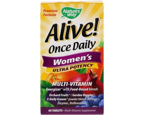 Мультивитамин Natures Way Мультивитамины Для Женщин, Alive! Ultra Potency Multi-Vitam (NWY-15686)