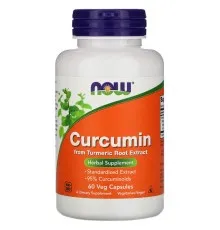 Трави Now Foods Куркумін, Curcumin, 60 капсул (NOW-04638)