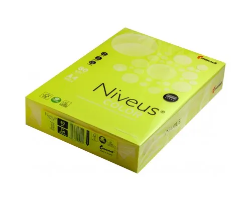 Папір Mondi Niveus COLOR NEON Yellow A4, 80g, 500sh (A4.80.NVN.NEOGB.500)