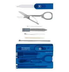 Ніж Victorinox SwissCard Transparent Blue (0.7122.T2)