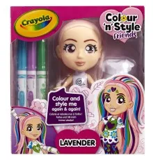 Набір для творчості Crayola Colour n Style Стильні дівчата Лаванда (918940.005)