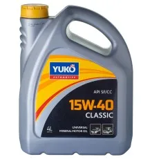 Моторное масло Yuko CLASSIC 15W-40 4л (4820070240054)