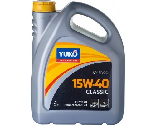 Моторна олива Yuko CLASSIC 15W-40 4л (4820070240054)