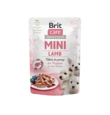 Вологий корм для собак Brit Care Mini pouch 85 г для цуценят (філе ягняти в соусі) (8595602534418)