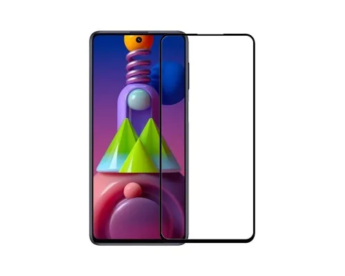 Скло захисне PowerPlant Full screen Samsung Galaxy M51, Black (GL609215)