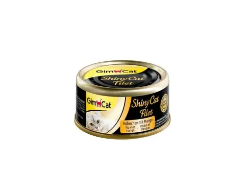 Консерви для котів GimCat Shiny Cat Filet курка і манго 70 г (4002064412979)