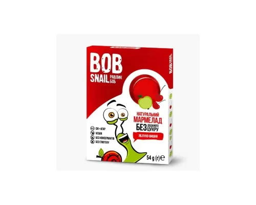 Мармелад Bob Snail Яблоко Вишня 54 г (4820219341109)