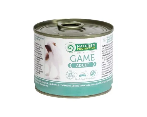 Консерви для собак Natures Protection Adult Game 200 г (KIK45092)