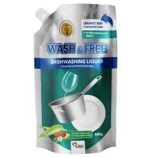Средство для ручного мытья посуды Wash&Free экстракт алоэ вера и лесной земляники дой-пак 500 г (4260637724670)