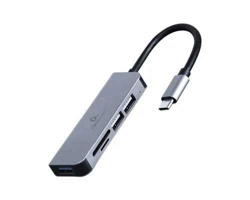 Концентратор Cablexpert USB-С to 1 х USB 3.1 Gen1 (5 Gbps), 2 х USB 2.0, CardReader (UHB-CM-CRU3P1U2P2-01)