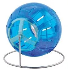 Іграшка для гризунів Природа Куля бігова на підставці d 13 см синя (4823082402786)