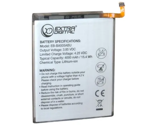 Акумуляторна батарея Extradigital Samsung EB-BA505BU 4000 mAh (BMS6484)