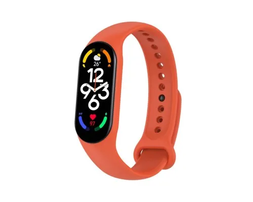 Ремінець до фітнес браслета BeCover Silicone для Xiaomi Mi Smart Band 7 Orange (707482)
