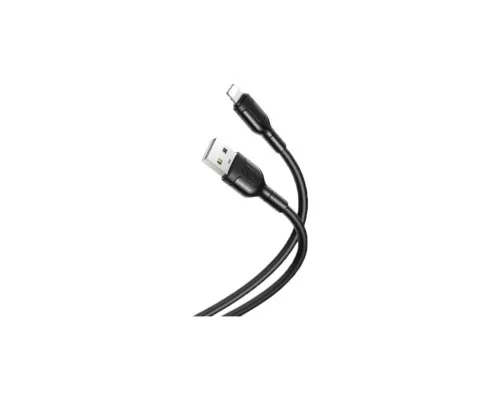 Дата кабель USB 2.0 AM to Lightning 1.0m NB212 2.1A Black XO (XO-NB212i-BK)