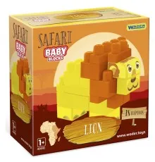 Конструктор Wader Baby Blocks Сафари - лев (41503)