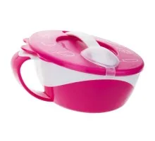 Тарілка дитяча Canpol babies 350 мл Рожева (31/406_pin)