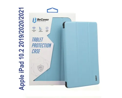 Чохол до планшета BeCover Tri Fold Soft TPU mount Apple Pencil Apple iPad 10.2 2019/2020/2021 Light Blue (706747)