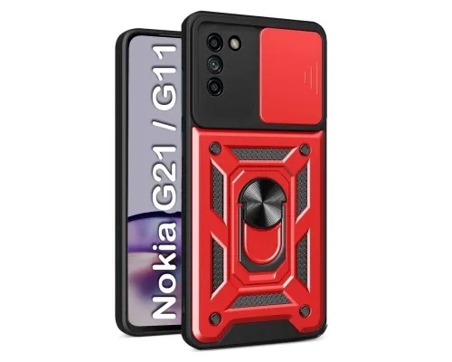 Чохол до мобільного телефона BeCover Military Nokia G21 / G11 Red (709108)
