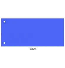 Разделитель страниц Economix 240х105 мм, пластик, синий, 100 шт (E30811-02)