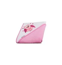 Рушник для купання Akuku з капюшоном 80x80см, рожевий (A1233)