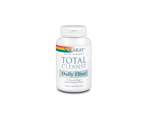 Трави Solaray Повне очищення, Total Cleanse Daily Fiber, 120 капсул (SOR-08361)