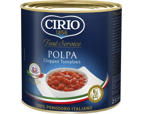 Овочева консервація Cirio Polpa Томати нарізані 2.25 кг (8000320381676)